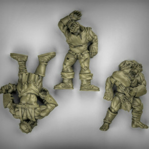 Impression 3D figurines jeux de rôle D&D, Saga, 9th Age, Cadavres Orcs