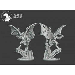 Forest Dragon impréssion 3d--Undead--Morts vivants-Vampire ailes Echelle 15mm