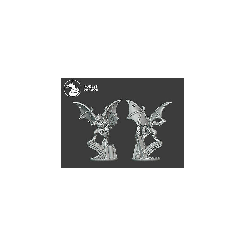 Forest Dragon impréssion 3d--Undead--Morts vivants-Vampire ailes Echelle 15mm