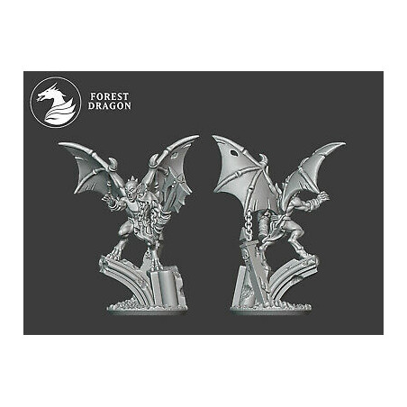 Forest Dragon impréssion 3d--Undead--Morts vivants-Vampire ailes Echelle 15mm