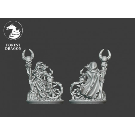 Forest Dragon impréssion 3d--Undead-Nécromancien 2 Echelle 15mm