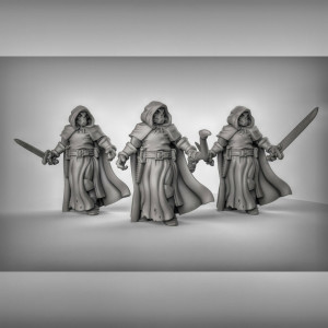 Impression 3D figurines jeux de rôle D&D, Saga, 9th Age, Warforged Rangers