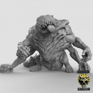 Figurine impréssion 3d 9th age, D&D, jeux de rôle, Kaiju 4