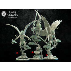 9th Age Impression 3D Wooden Elves Esprits corbeau