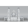 -Décor impréssion 3D Porte de citadelle elfique