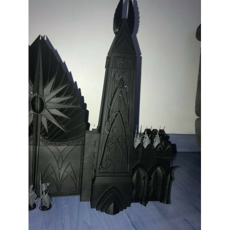 -Décor impréssion 3D Porte de citadelle elfique