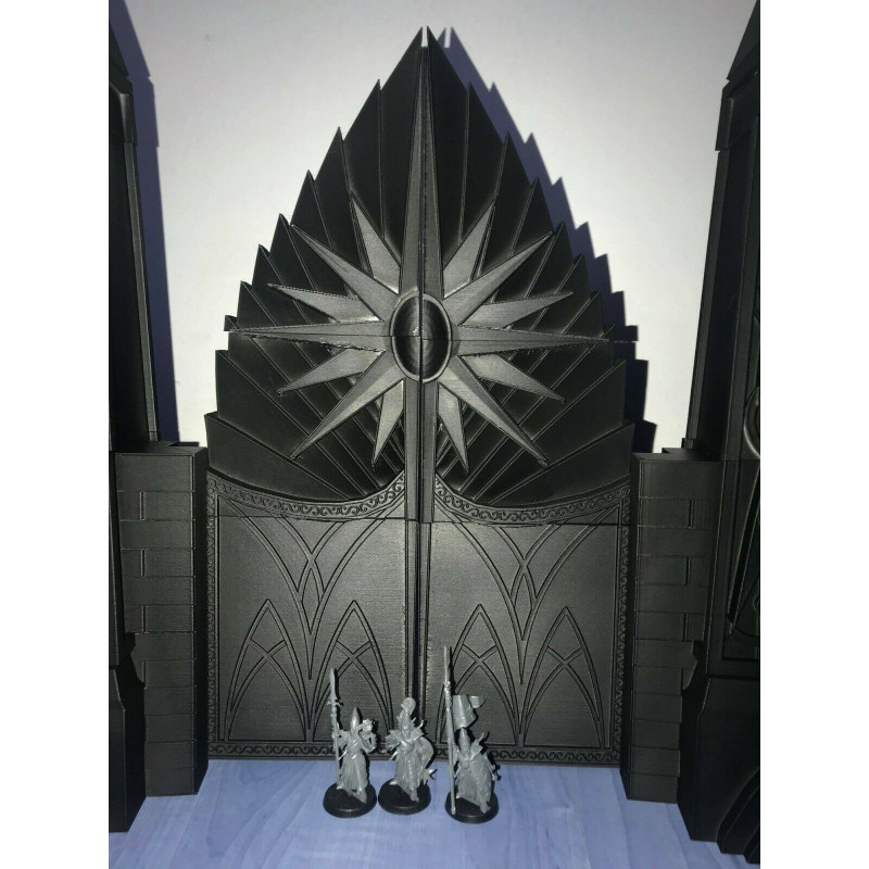 -Décor impréssion 3D Porte de citadelle elfique