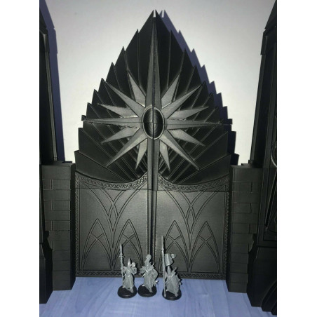 -Décor impréssion 3D Porte de citadelle elfique