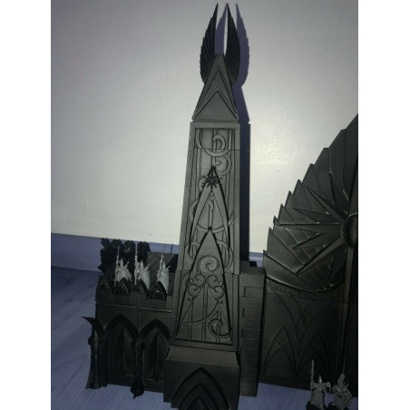 -Décor impréssion 3D Porte de citadelle elfique