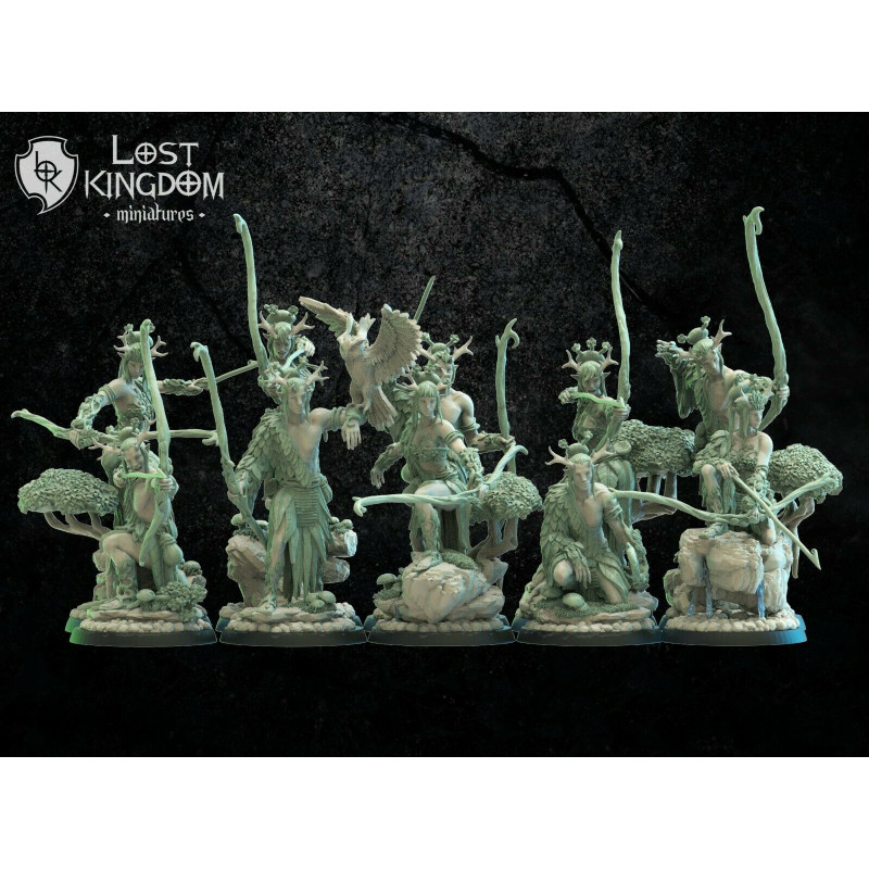 Mori Elves – Elfes Sylvains Tribaux Résine 28/32 mm | Lost Kingdom

