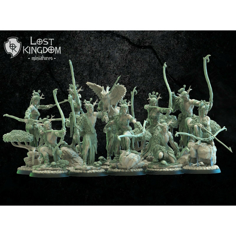 Mori Elves – Elfes Sylvains Tribaux Résine 28/32 mm | Lost Kingdom

