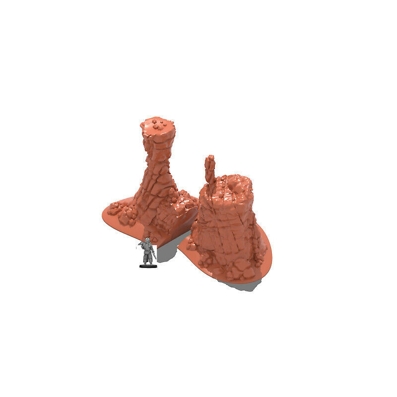 Décor impréssion 3D 1 Décor futuriste Desert massive stone