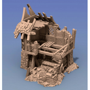 Décor Gamescape Maison en ruine en kit 1