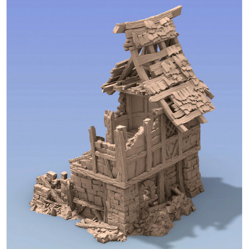 Décors GameScape 3D – Terrain modulaire 28/32 mm en filament

