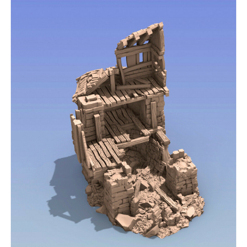 Décors GameScape 3D – Terrain modulaire 28/32 mm en filament

