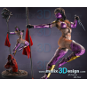 Mortal kombat - Mileena, figurine imprimée en 3D résine Taille 18cm