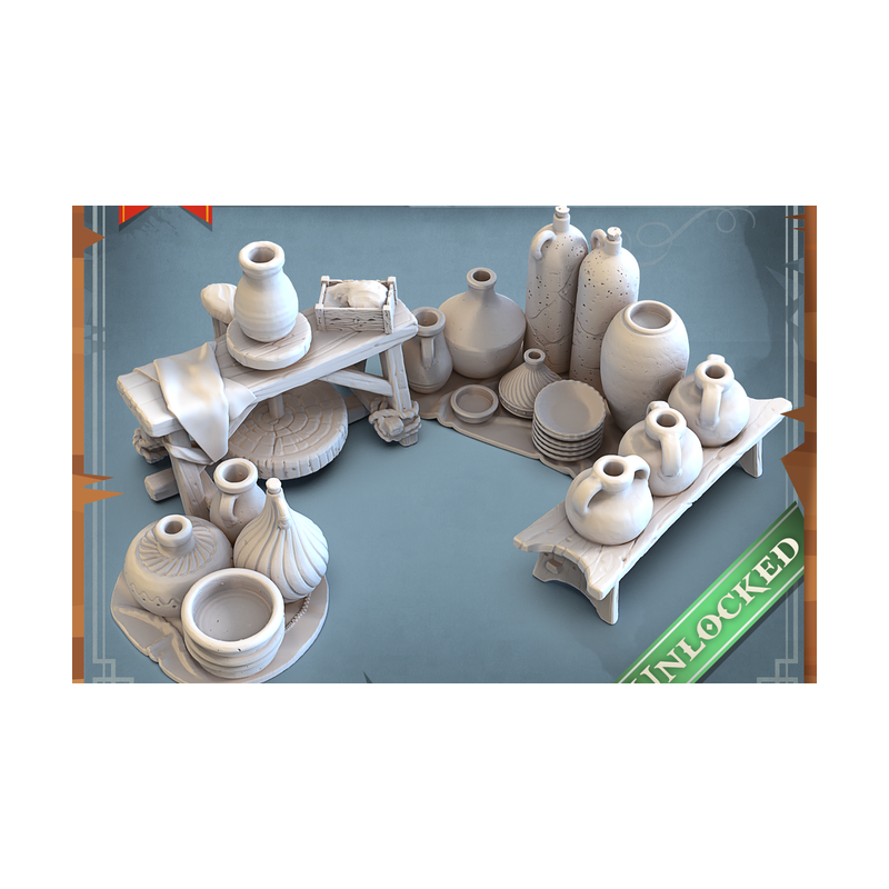 Décors & Accessoires de Donjon – Mobiliers en Résine 28/32 mm JDR

