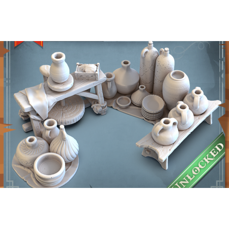 Décors & Accessoires de Donjon – Mobiliers en Résine 28/32 mm JDR

