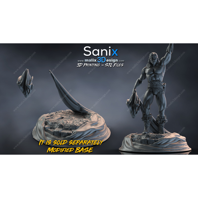 Conan figurine imprimée en 3D résine Taille 18cm