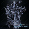 Justice league imprimée en 3D resineJustice league impression 3D resine, taille 18cm par perso ( non peint ) (non peint)