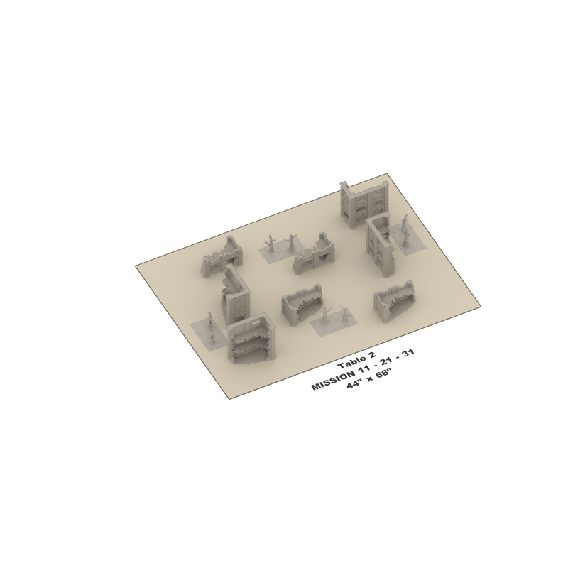Décor impréssion 3D Table futuriste validé WTC/ETC Table 2 mission 11/21/3