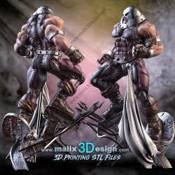 Juggernaut (X-men), figurine impression 3D résine  18cm  (non peint) (2)