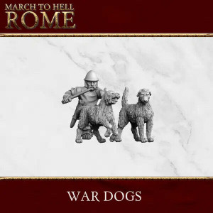 Ancien battle Figurines Celtes Chiens de guerre