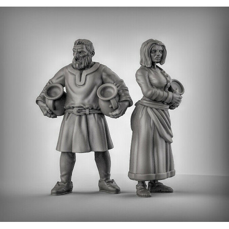 "Figurines Humains Duncan Shadow - Gamme Old School 28/30mm pour Wargames & JDR"

