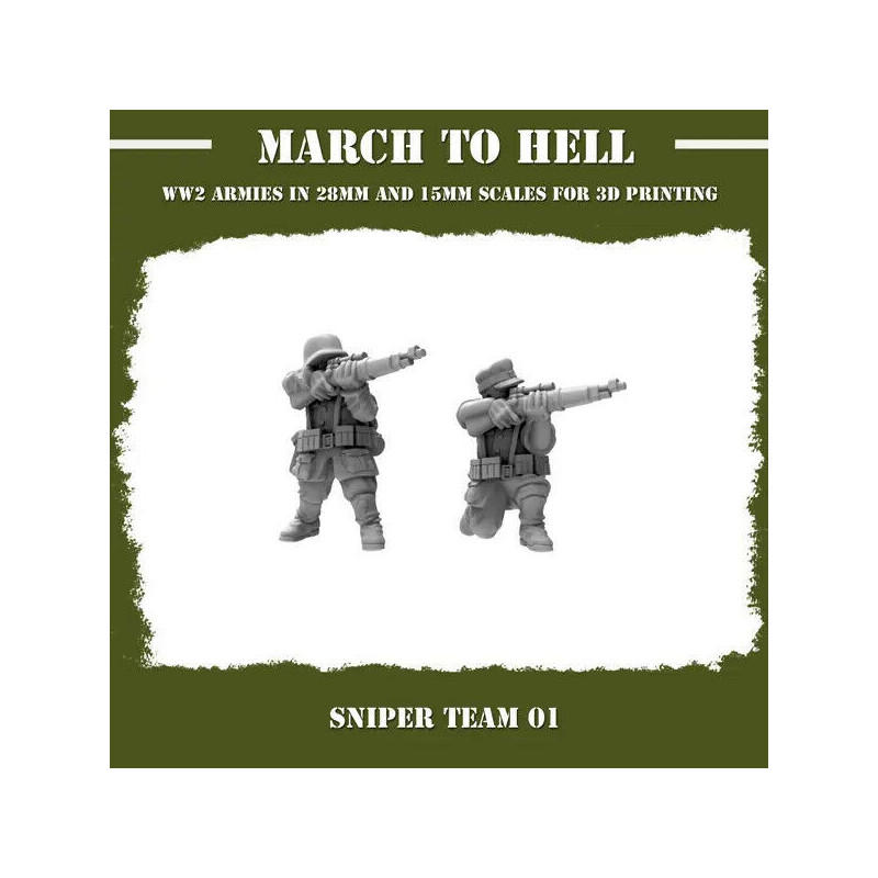 Infanterie Wehrmacht 3D – Soldats allemands WW2 pour Wargames
