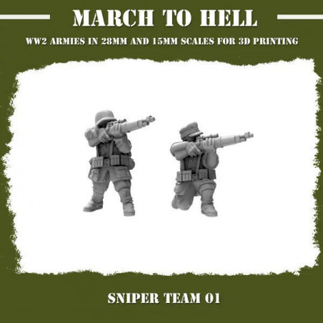 Infanterie Wehrmacht 3D – Soldats allemands WW2 pour Wargames
