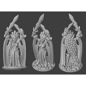 Moonjammy 3d-Elfes noirs Blood Queen -Echelle 10mm-Warmaster (2)