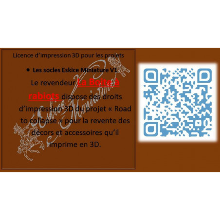  Décor impréssion  3D Gatling Tourelle  (non peint)