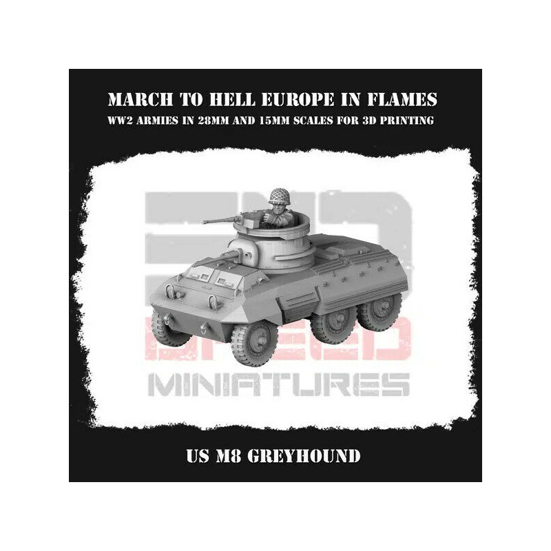 Véhicules & Tanks US WW2 – Figurines 3D 28mm & 15mm pour Wargames  
