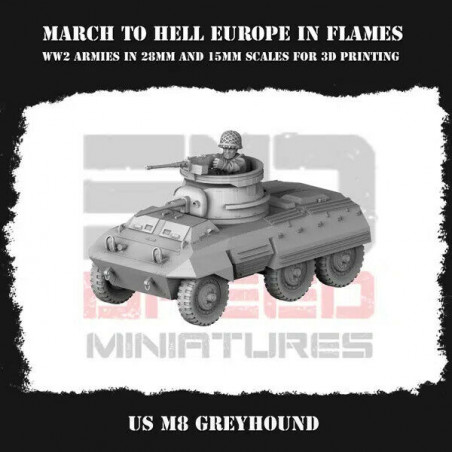 Véhicules & Tanks US WW2 – Figurines 3D 28mm & 15mm pour Wargames  
