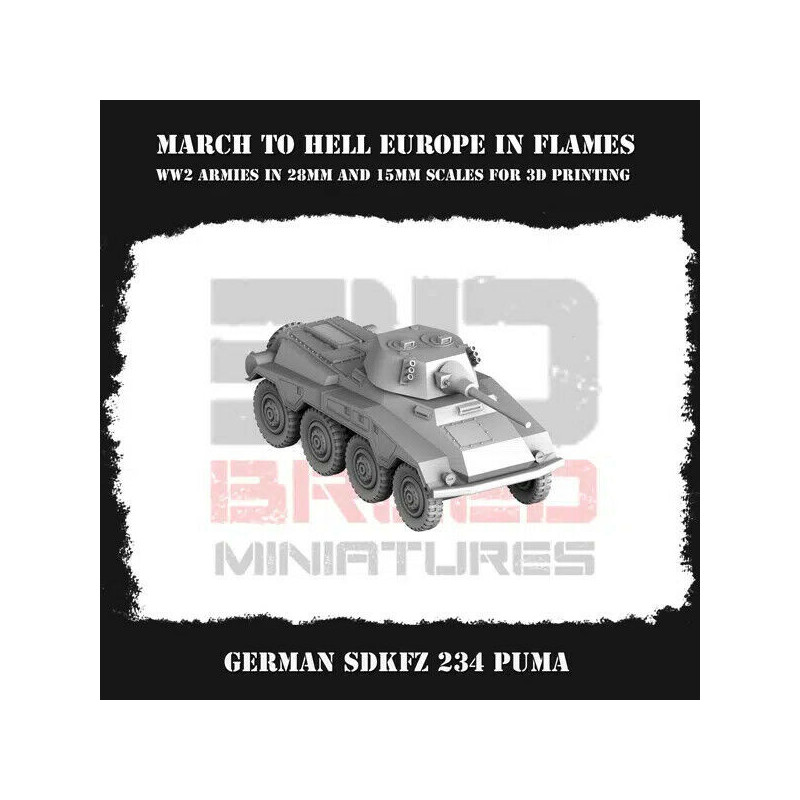 Véhicules & Tanks Wehrmacht 3D - Blindés WW2 pour Wargames
