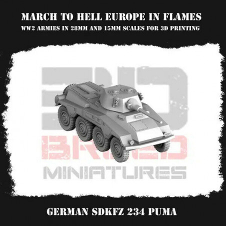 Véhicules & Tanks Wehrmacht 3D - Blindés WW2 pour Wargames

