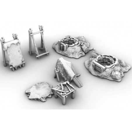 Décors GameScape 3D – Terrain modulaire 28/32 mm en filament

