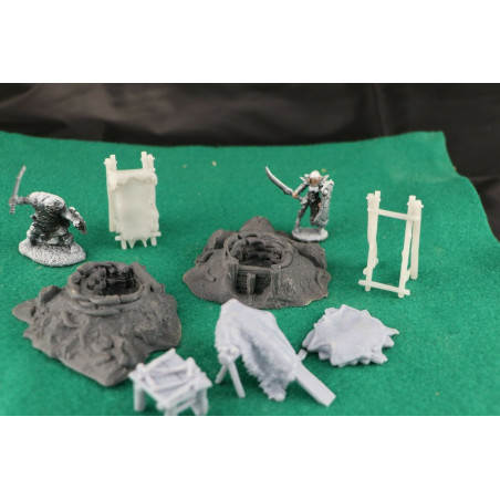 Décors GameScape 3D – Terrain modulaire 28/32 mm en filament

