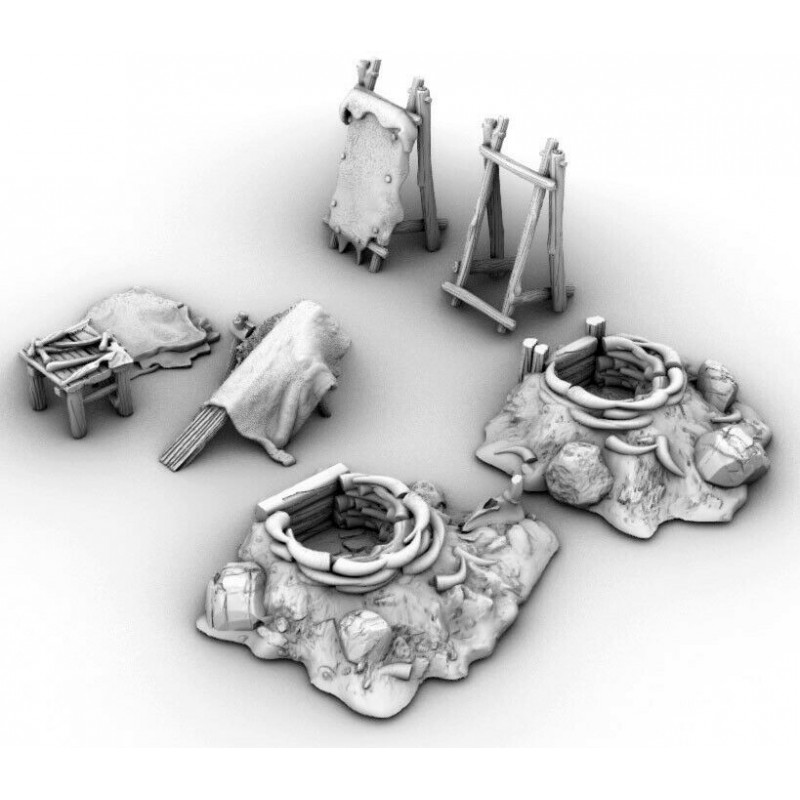 Décors GameScape 3D – Terrain modulaire 28/32 mm en filament

