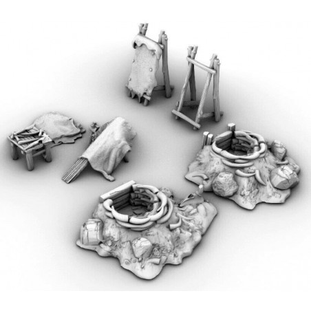 Décors GameScape 3D – Terrain modulaire 28/32 mm en filament

