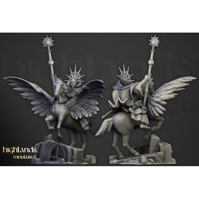 Higland Miniature Sunland - High Mage on PegasusHigland Miniature Sunland - High Mage on Pegasus