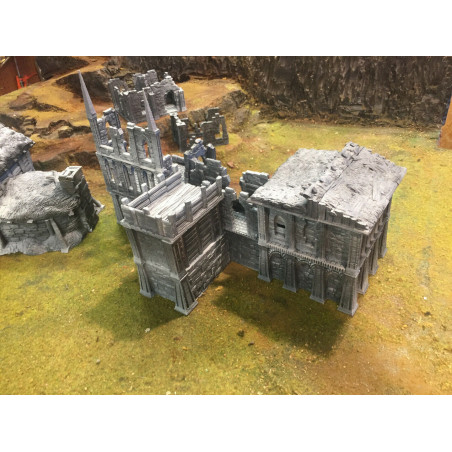 Décors GameScape 3D – Terrain modulaire 28/32 mm en filament

