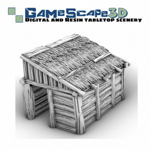 Dekor Gamescape 3D Hütte