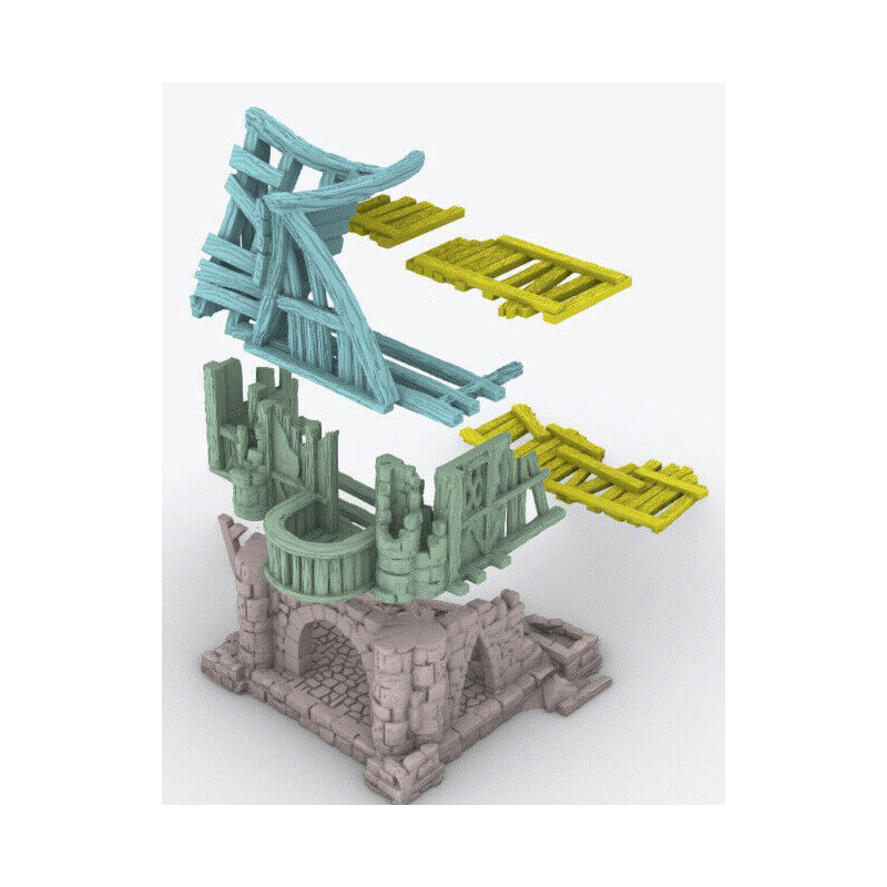 Décors GameScape 3D – Terrain modulaire 28/32 mm en filament

