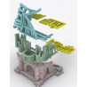 Décors GameScape 3D – Terrain modulaire 28/32 mm en filament

