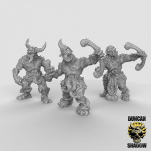 Impression 3D figurines jeux de rôle D&D, 9th Age, Plague Demons with bow