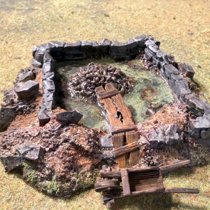 Décors GameScape 3D – Terrain modulaire 28/32 mm en filament

