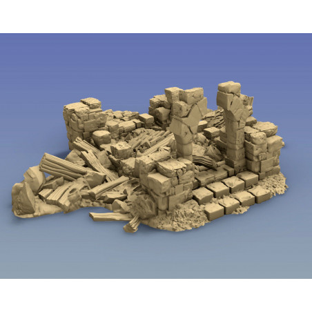 Décors GameScape 3D – Terrain modulaire 28/32 mm en filament

