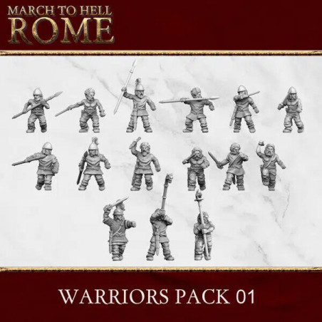 Figurines Celtes 28 mm – Résine 3D Breed Miniatures
