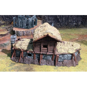 Décor Gamescape 3D Large Peasant or Celtic Long House